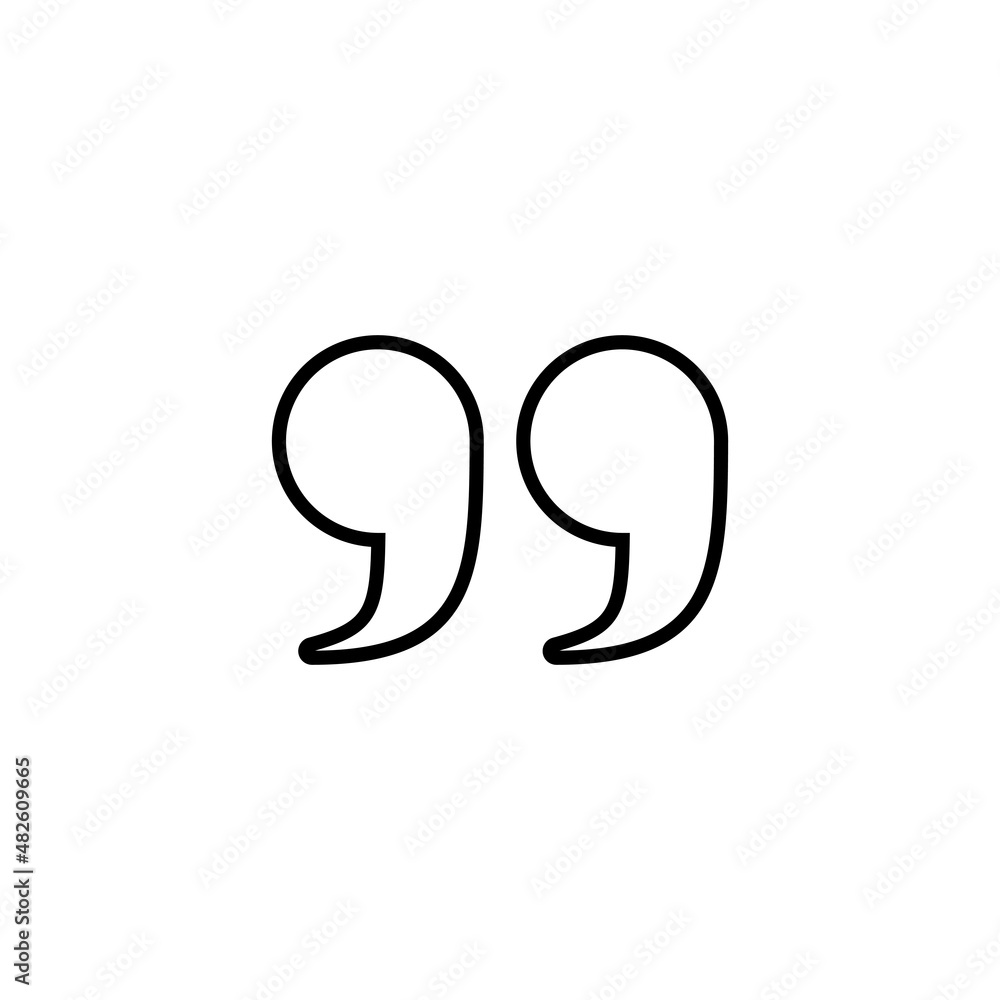 Quote icon. Quotation mark sign and symbol Quote icon. Quotation mark sign and symbol