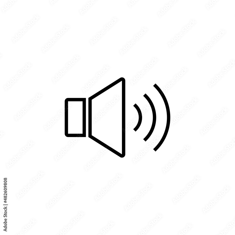 Speaker icon. volume sign and symbol. loudspeaker icon. sound symbol Speaker icon. volume sign and symbol. loudspeaker icon. sound symbol