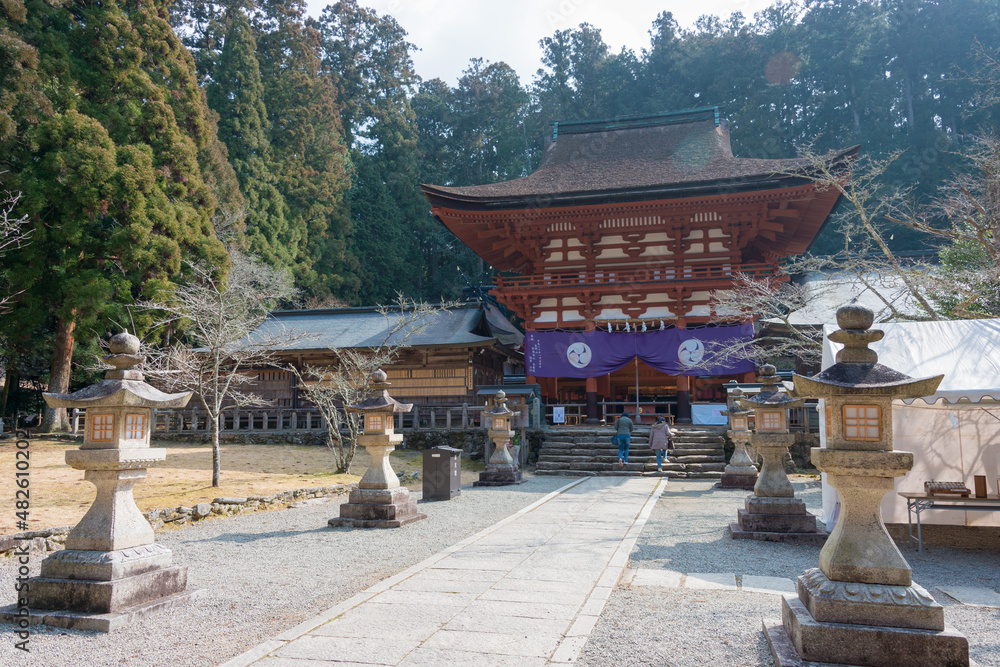 Wakayama, Japan Feb 08 2020 Niutsuhime Shrine in Katsuragi
