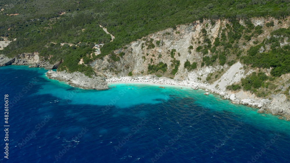 Lefkada - The beaches are notable for sheer cliffs and turquoise water Greece