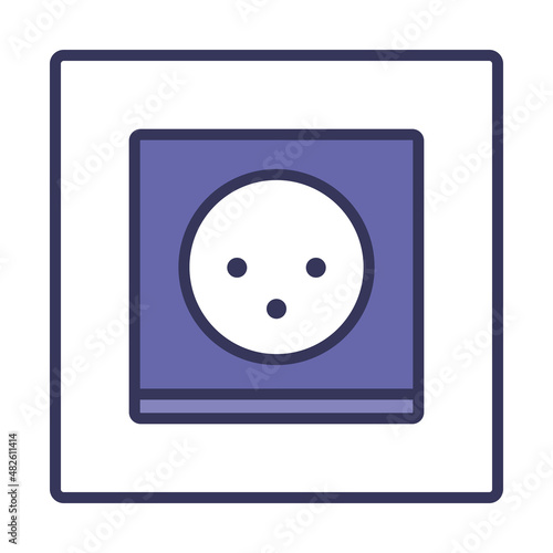 South Africa Electrical Socket Icon