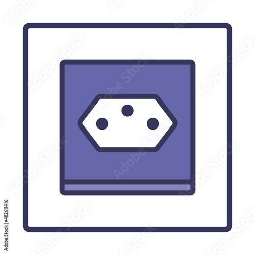Swiss Electrical Socket Icon