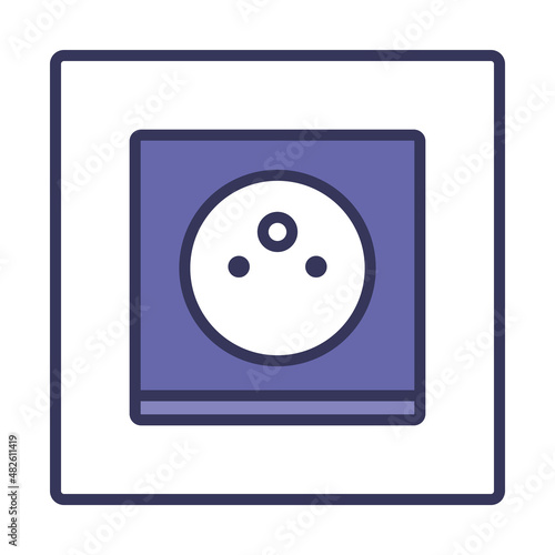 France Electrical Socket Icon