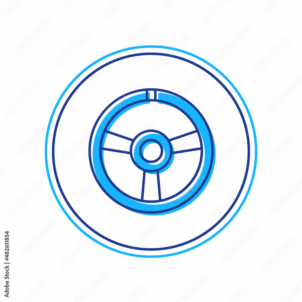 Filled outline Racing steering wheel icon isolated on white background. Car wheel icon. Vector Filled outline Racing steering wheel icon isolated on white background. Car wheel icon. Vector