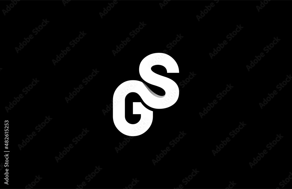 Combine Linked Initial Letter GS Logogram Combine Linked Initial Letter GS Logogram