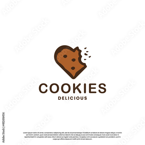 biscuit product label logo design. biscuit vintage emblem logo.