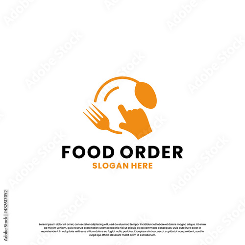 food order logo design for delivery and restaurant business