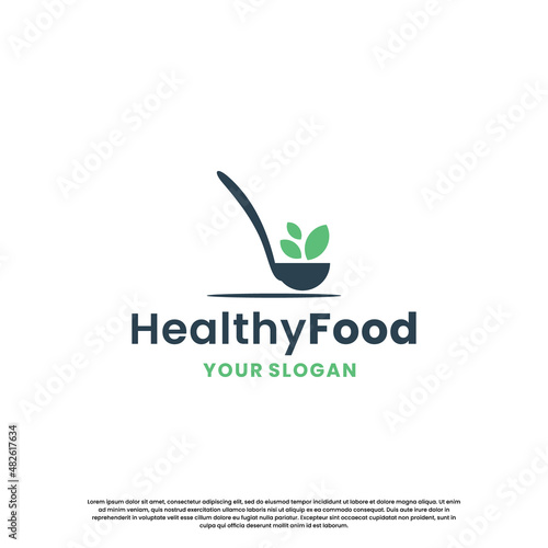 fresh food logo design. healthy food logo for business restaurant