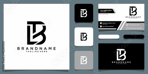 Alphabet letters Initials Monogram logo BTL, Vector Illustration