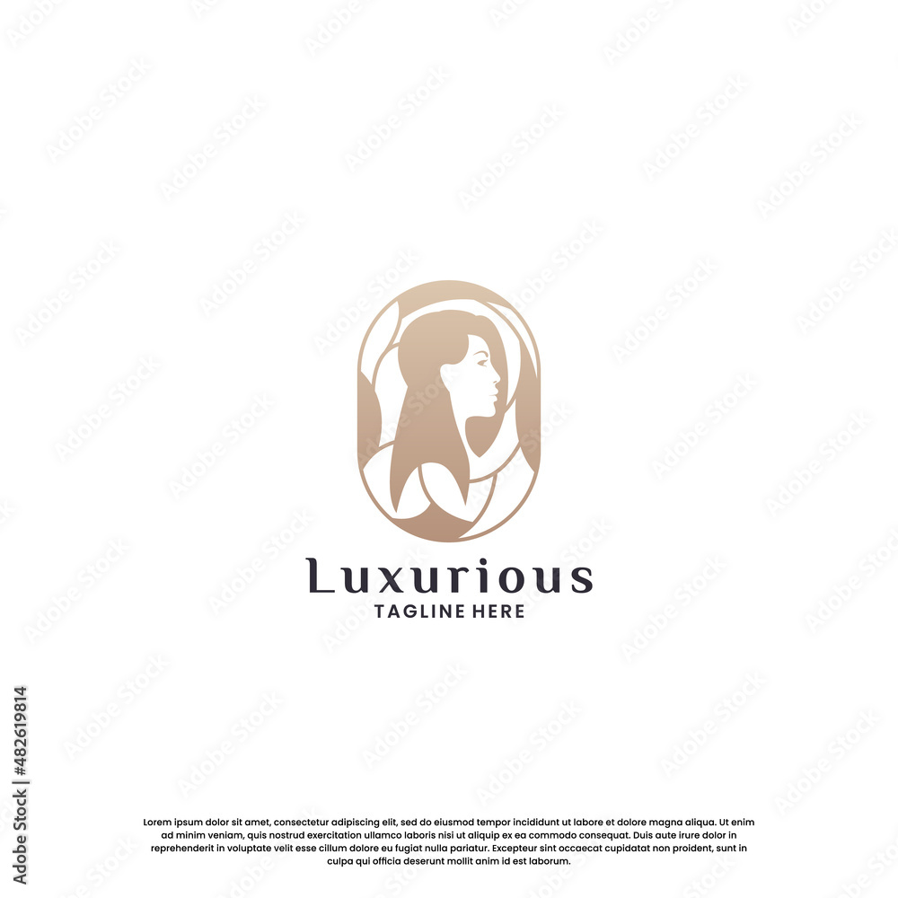 luxury beauty salon and spa logo design inspiration