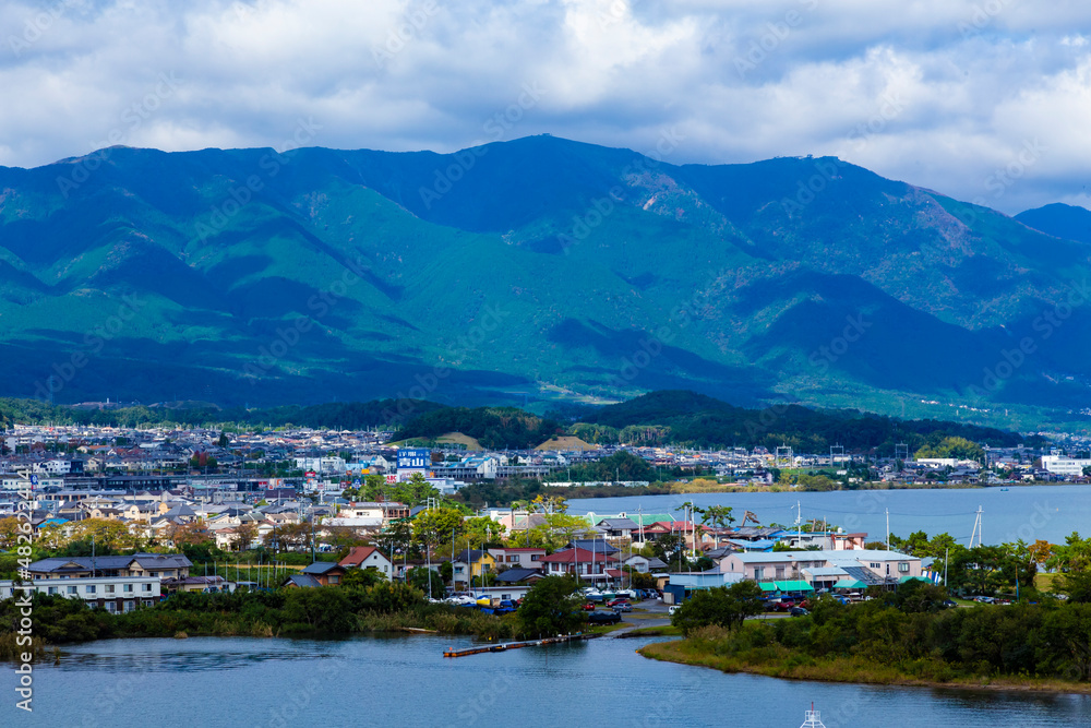 琵琶湖大橋上からの風景