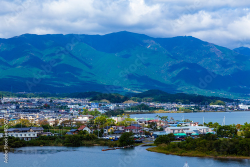 琵琶湖大橋上からの風景