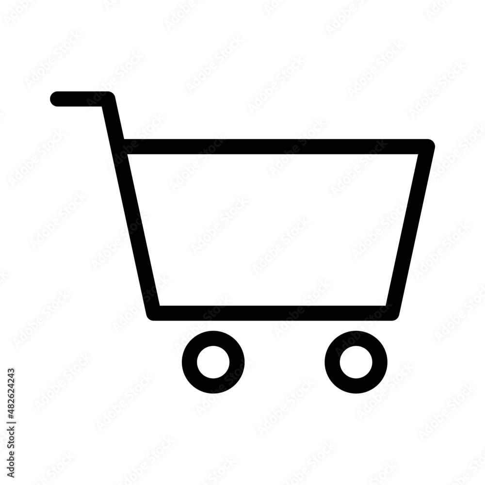 cart icon - outline style cart icon - outline style