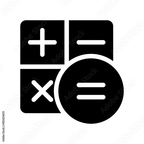 calculator icon - solid style