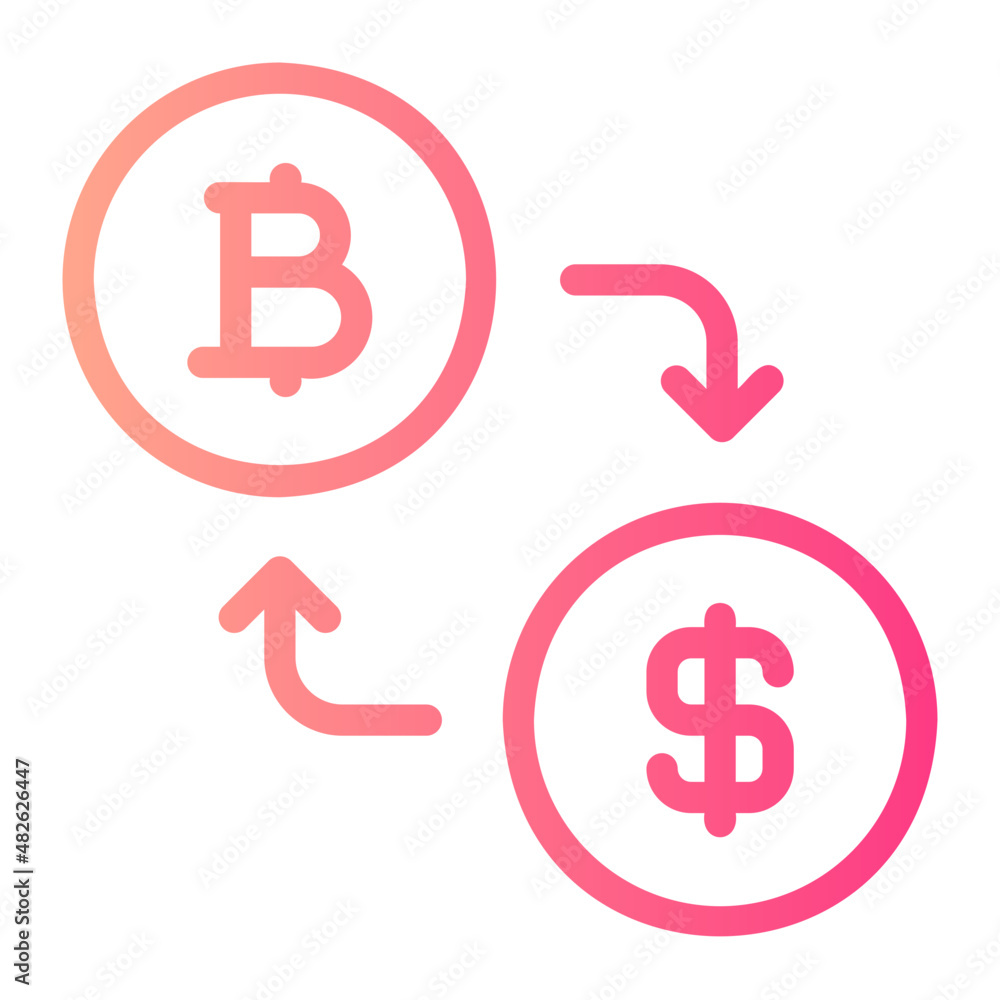 exchange gradient icon exchange gradient icon