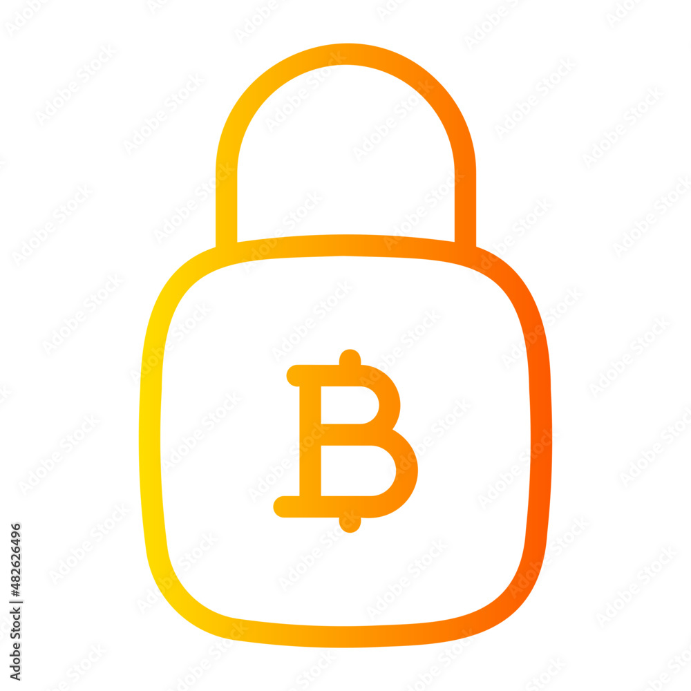 padlock gradient icon padlock gradient icon