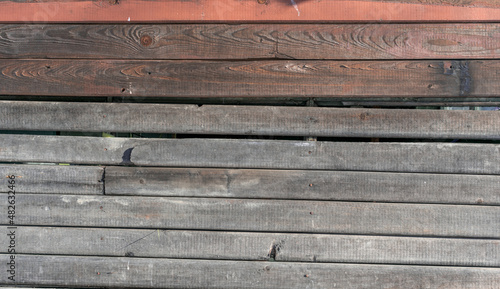 Wallpaper Mural old wooden wall with faded red paint Torontodigital.ca