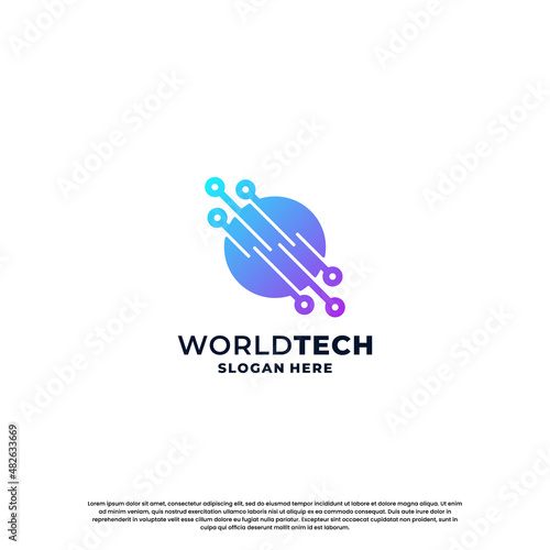 modern technology logo design inspiration