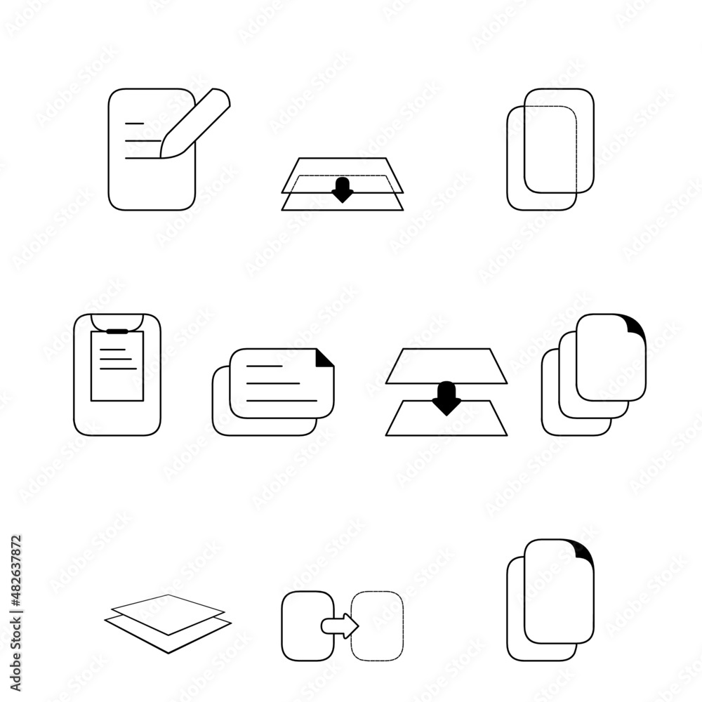Paper icons Paper icons