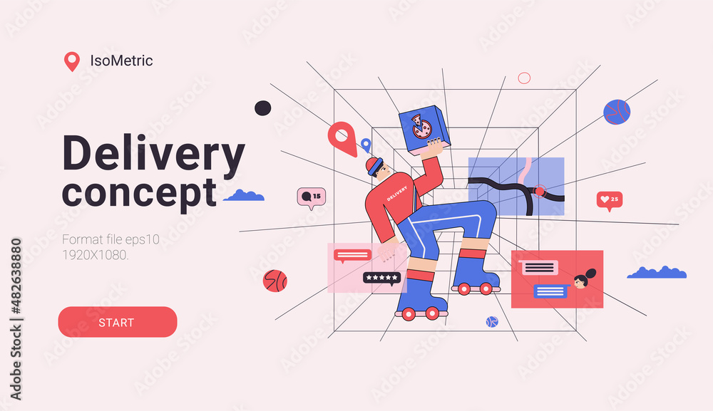 VR store. Food delivery. Food order online. New reality. Remote order of food VR store. Food delivery. Food order online. New reality. Remote order of food