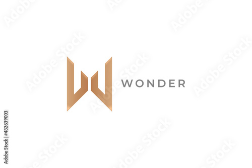 Letter W creative and simple technological electric modern business logo