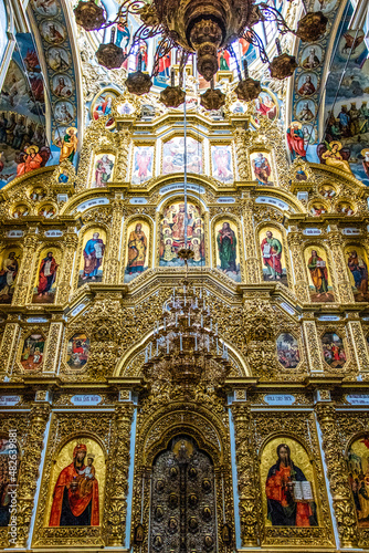 Kyevo-Pecherschka Lavra  altar inside the Dormition cathedral  Upper Lavra  Kiev  Kyiv   Ukraine