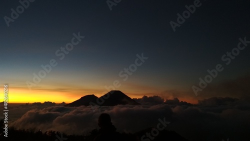 sunset in the mountains