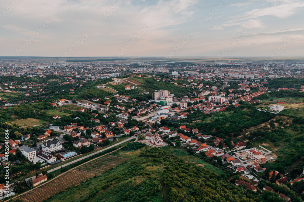 Aerial view of Oradea, Romania