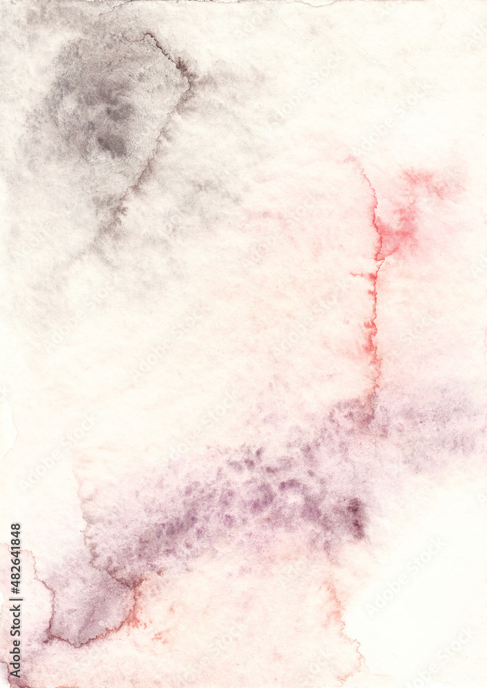 Watercolor modern gray and purple abstract background