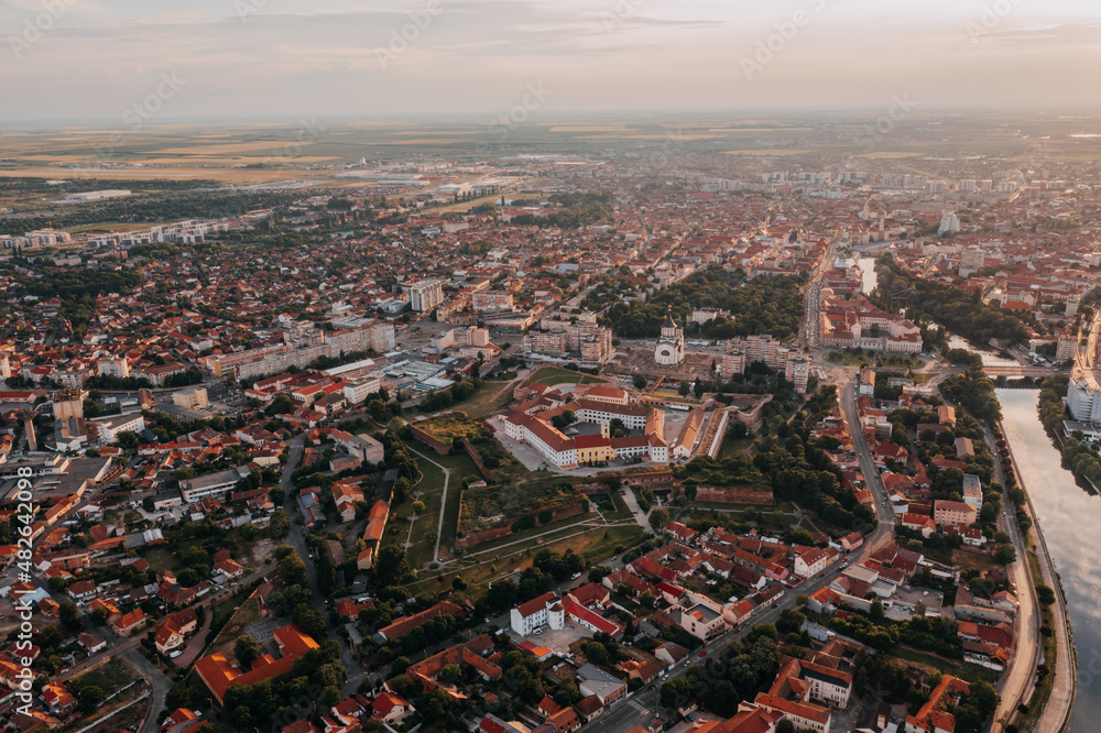 Aerial view of Oradea, Romania