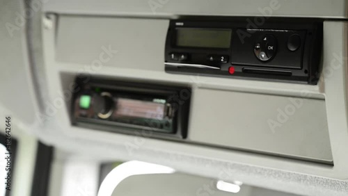 Driver ejects drivers card out of a digital tachograph