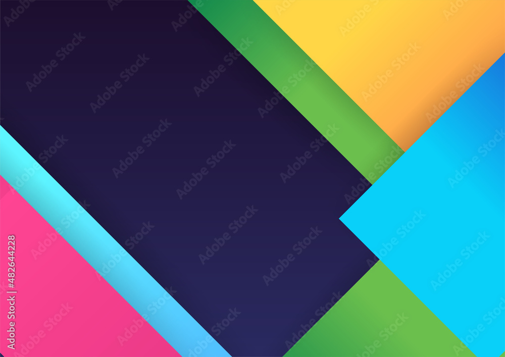 Modern shape Abstract colorful geometric cover design background