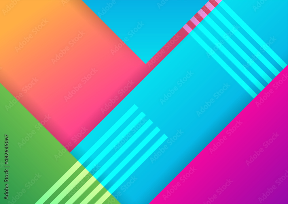 Modern colorful abstract geometric background. Minimal trendy geometric background. Presentation title slide design template with dynamic shapes composition. Modern colorful abstract geometric background. Minimal trendy geometric background. Presentation title slide design template with dynamic shapes composition.
