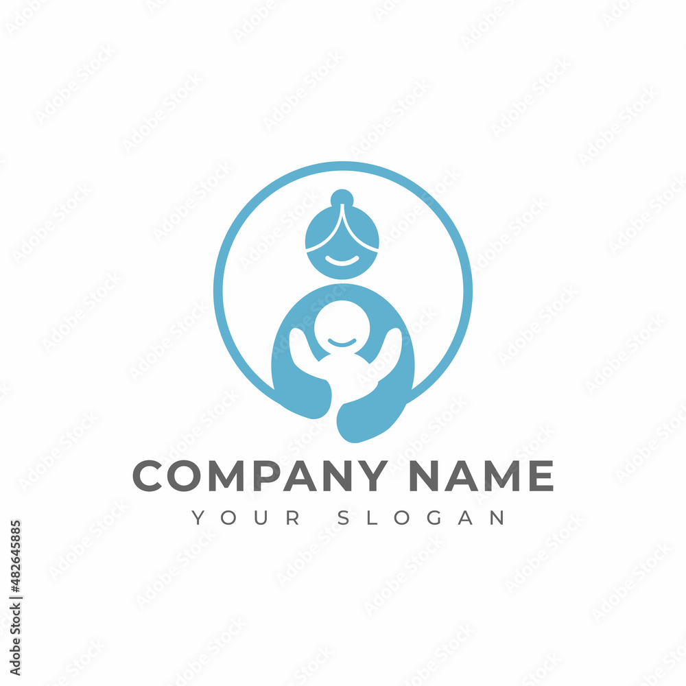 Mom logo vector design template Mom logo vector design template