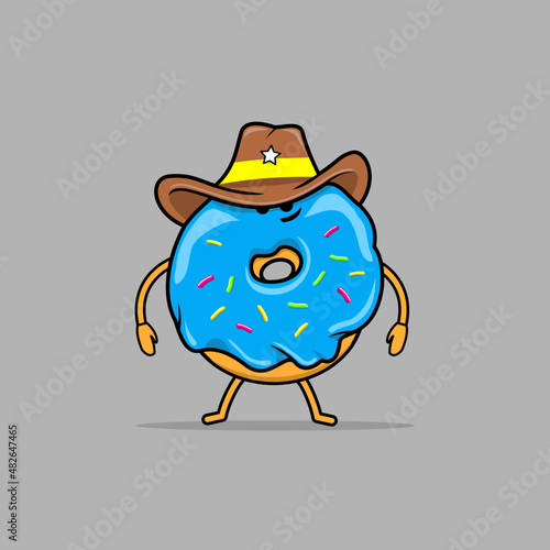 donut mascot illustration

