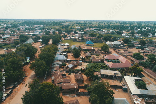 Aerial Photo of a typical Northern Nigeria Community