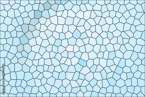 Light blue stained glass surface
