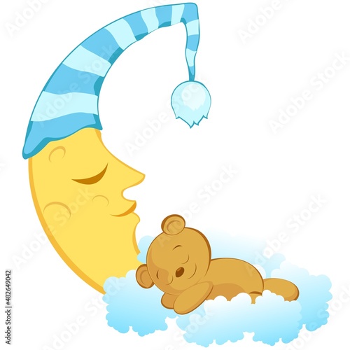 Baby boo and gold design stock for download 3d illustration 