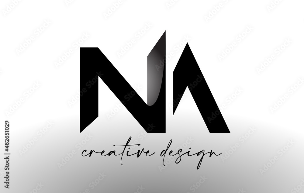 NA Letter Logo Design with Elegant Minimalist Look.NA Icon vector with creative design modern look. NA Letter Logo Design with Elegant Minimalist Look.NA Icon vector with creative design modern look.