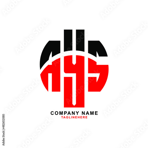 AAA letter design. AAA letter logo design with white background. AAA creative letter logo with two colors.
