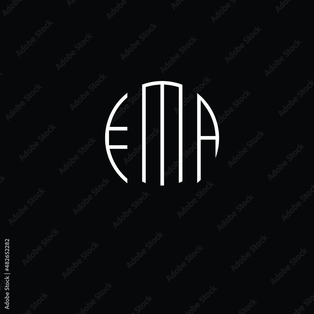 Title: FMB Letter logo design with a circular shape vector in illustration. Title: FMB Letter logo design with a circular shape vector in illustration.