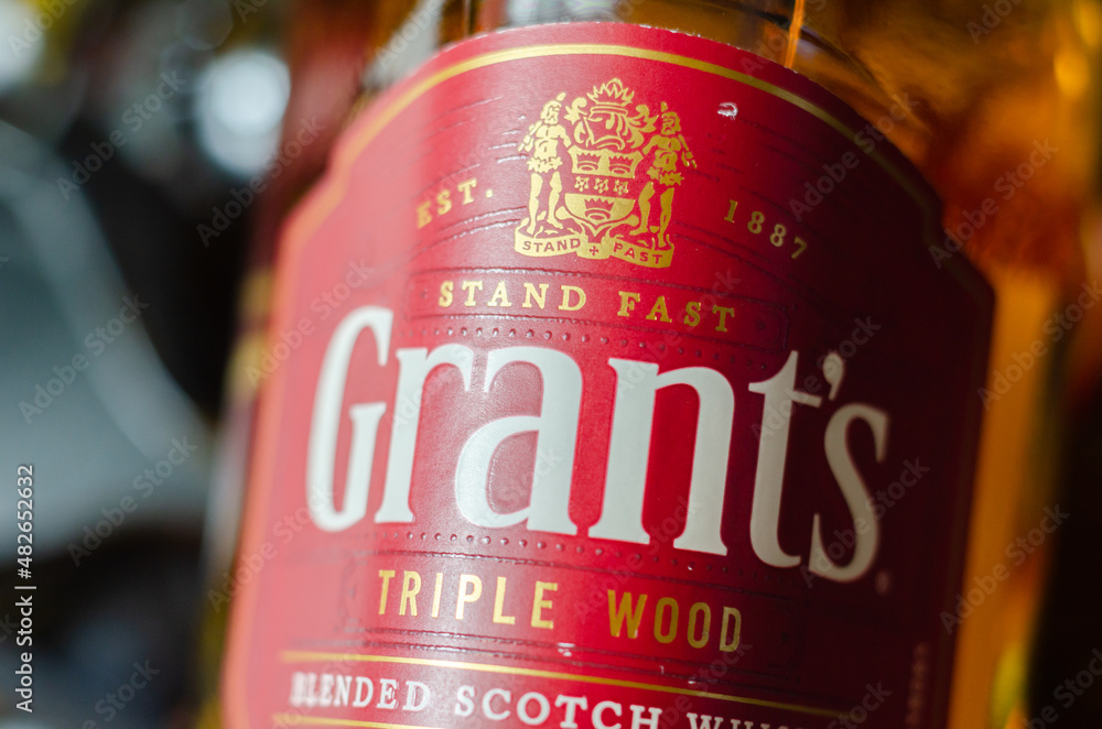 Foto Stock LONDON, UNITED KINGDOM JANUARY 23, 2022 Grants Triple Wood