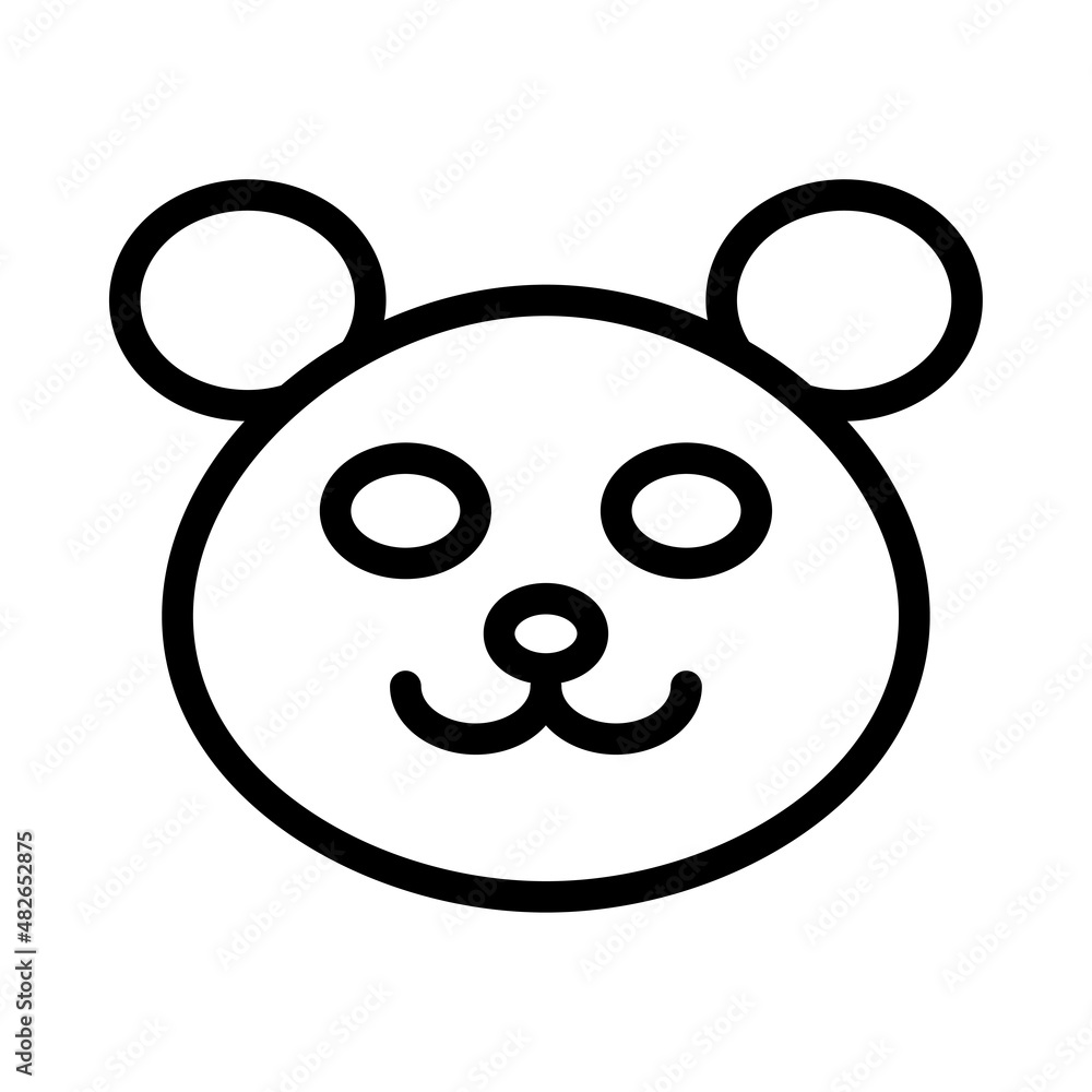 Obraz premium Very cute animal icons with a minimalist but extraordinary style, very suitable for application design and other graphic design. It is also suitable for children-themed designs.