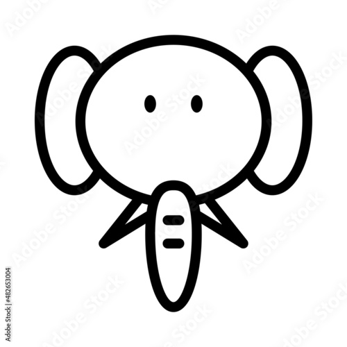 Fotografija Very cute animal icons with a minimalist but extraordinary style, very suitable for application design and other graphic design