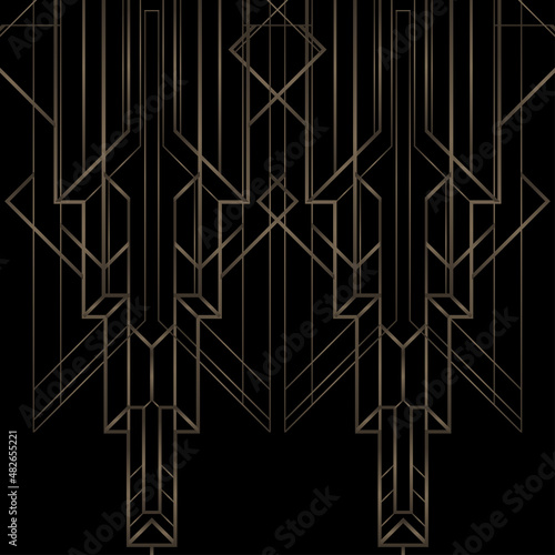 Art deco geometric pattern (1920's style)