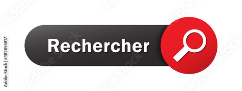Bouton web vecteur RECHERCHER