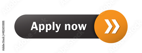 APPLY NOW black and orange vector web button
