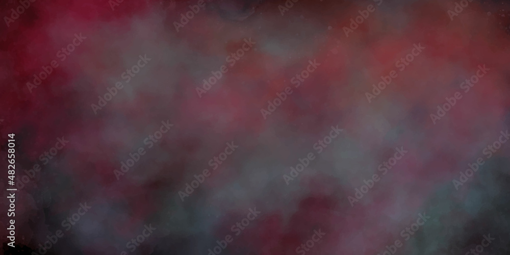 Red and blue smoke universe galaxy cool background with nude color shades. fog in the night