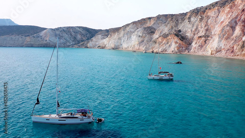 Milos is a volcanic island in the Aegean Sea Greece © Дмитрий Насонов