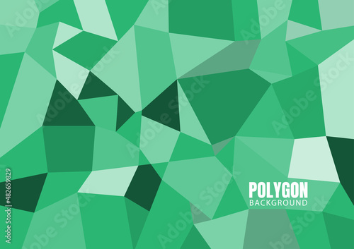 Polygon background with green Wallpaper or banner.